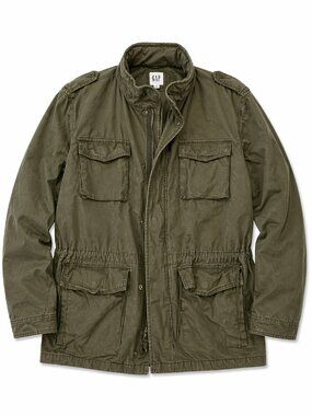 Gap M-65 Men's Size XXL Green Army Military Utility Cargo Field Coat